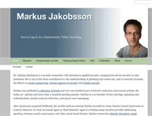 Tablet Screenshot of markus-jakobsson.com